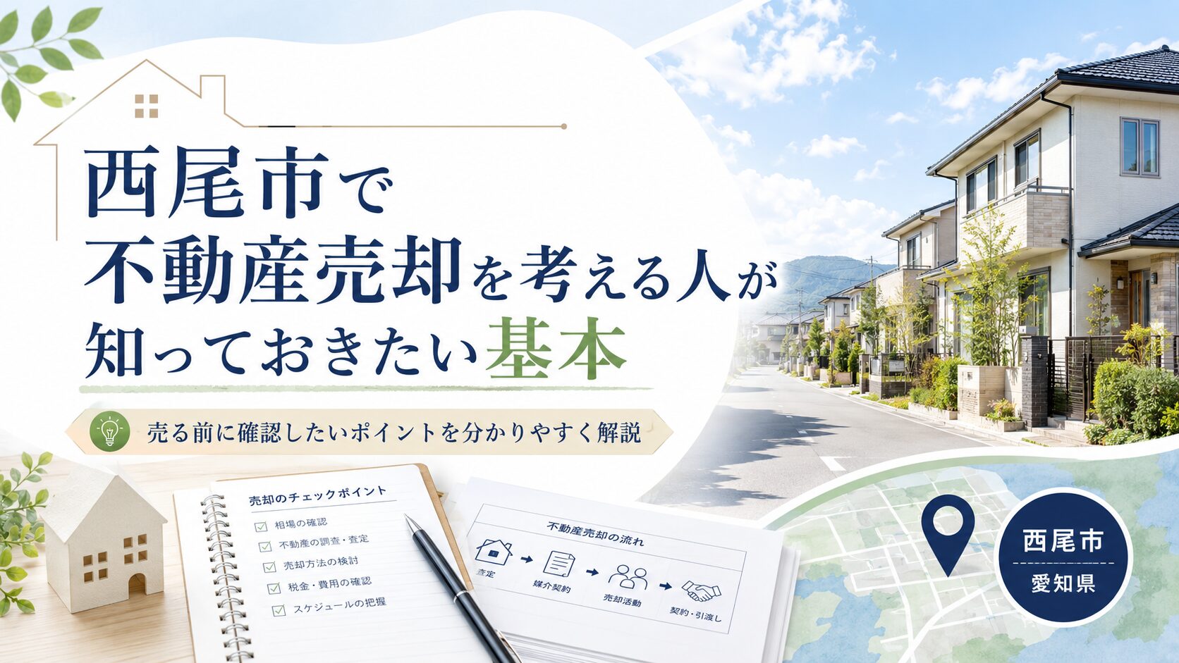 愛知県西尾市で不動産売却を考える人が知っておきたい基本