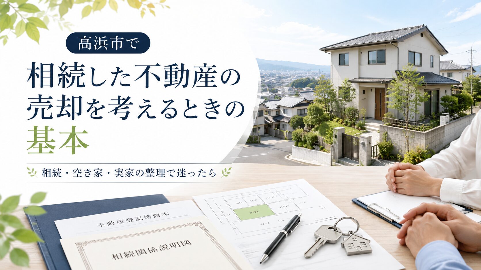 愛知県高浜市で相続した不動産の売却を考えるときの基本