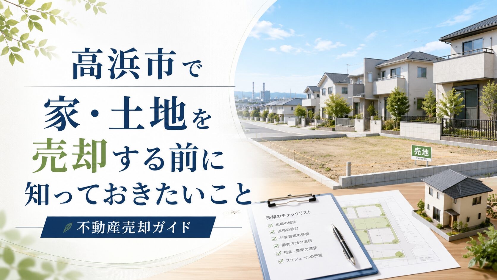 愛知県高浜市で家・土地を売却する前に知っておきたいこと　不動産売却ガイド