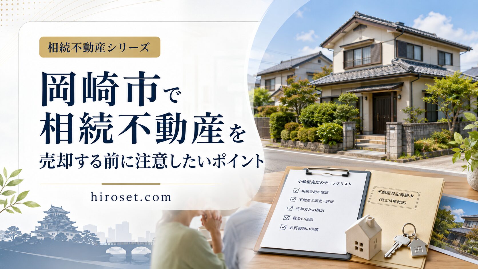 岡崎市で相続不動産を売却する前に注意したいポイント