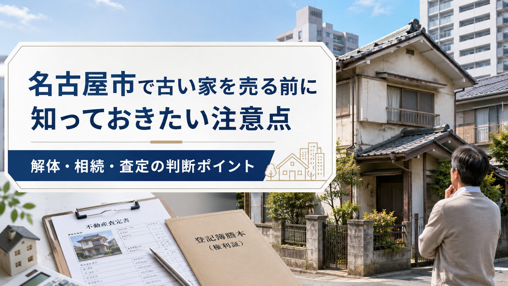 名古屋市で古い家を売る前に知っておきたい注意点｜解体・相続・査定の判断ポイント