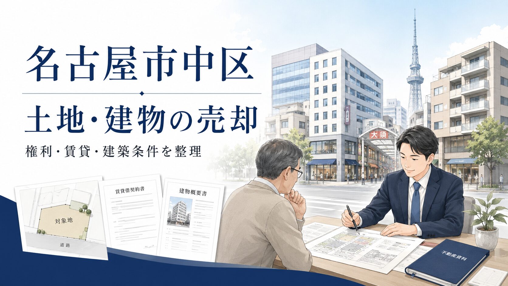 名古屋市中区で土地や建物を売却する前に整理したいこと｜権利・賃貸・建築条件の確認