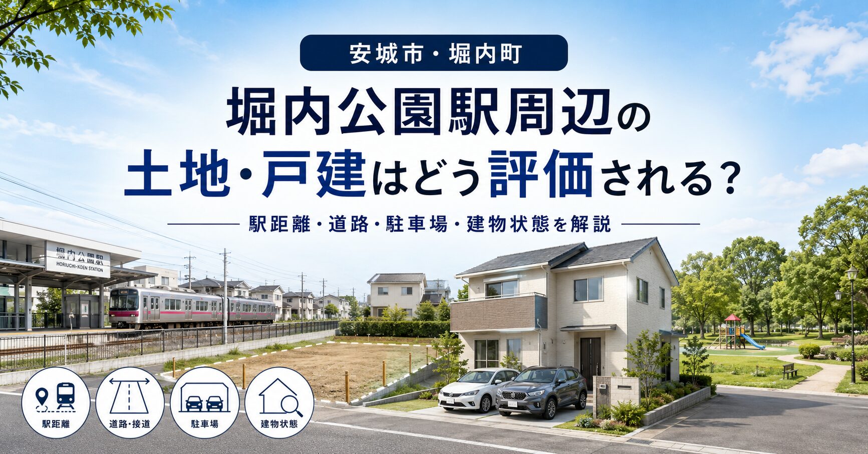 堀内公園駅周辺の土地・戸建はどう評価される？安城市堀内町の売却ポイント