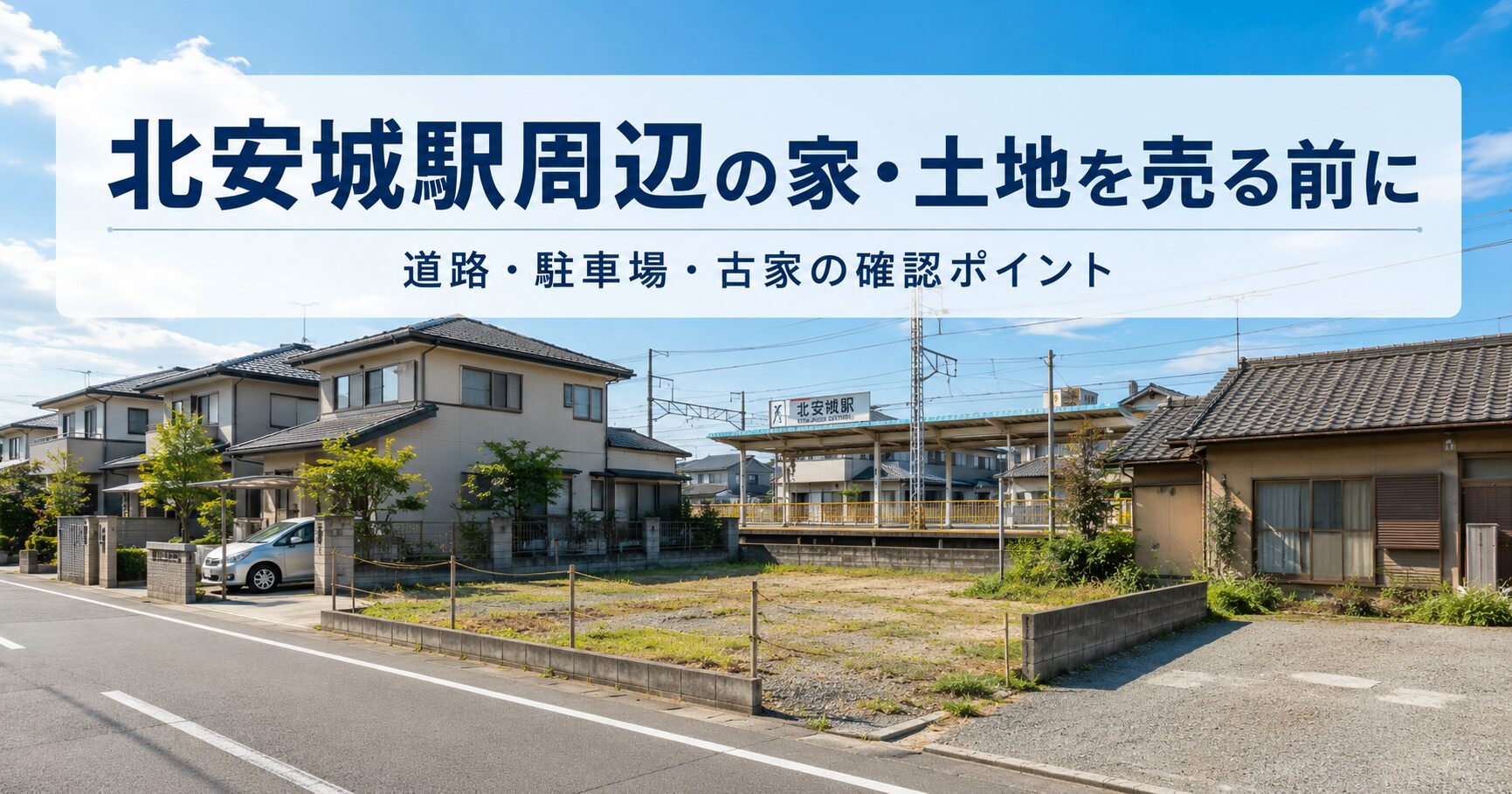 北安城駅周辺の家・土地を売る前に確認したいこと｜道路・駐車場・古家の判断