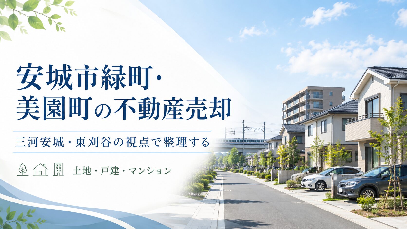 安城市緑町・美園町で不動産売却する前に確認したいポイント