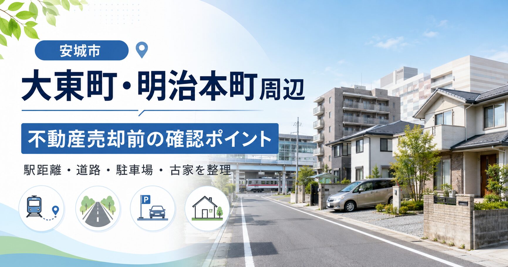 安城市大東町・明治本町で不動産売却する前に確認したいこと
