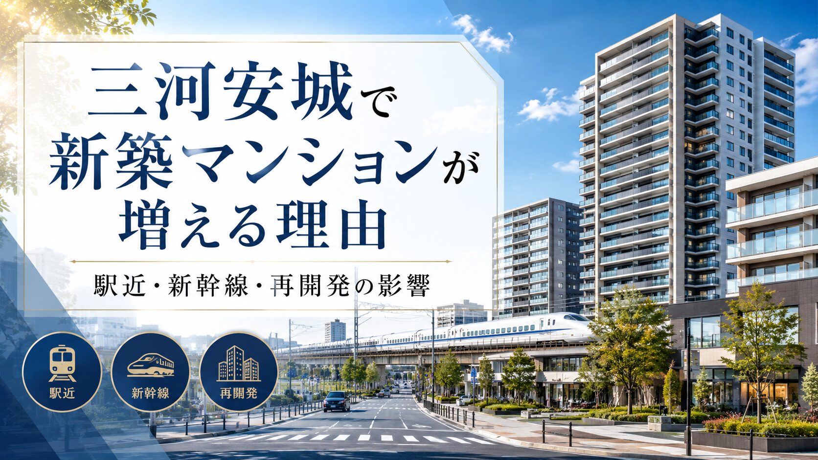 三河安城で新築マンションが増える理由