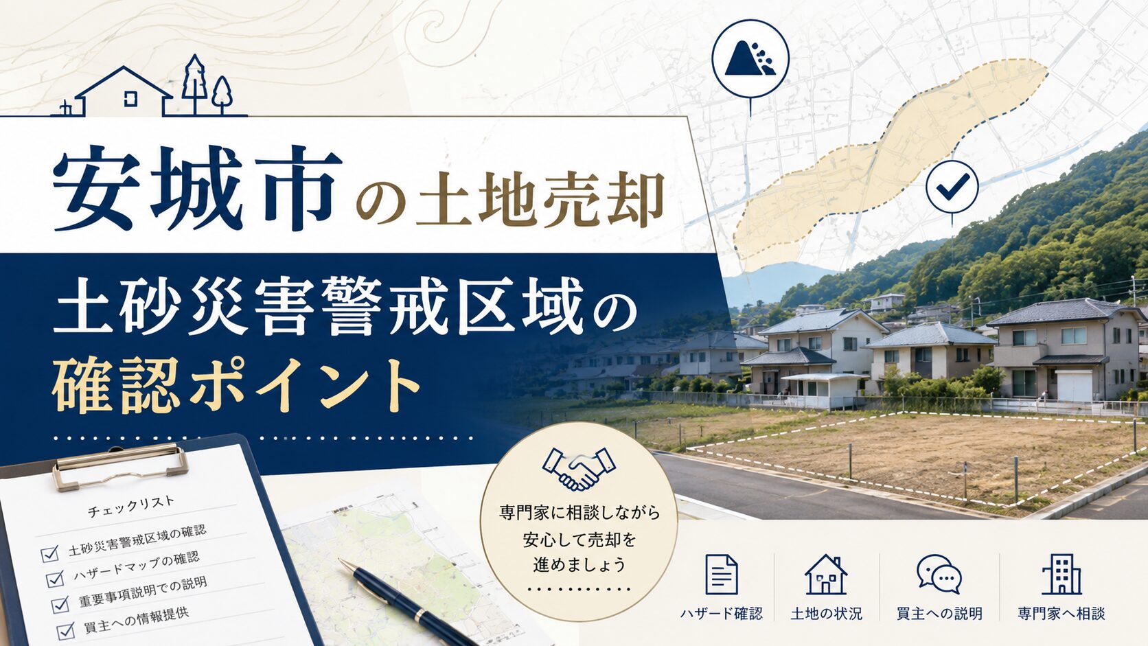 安城市城ヶ入町・姫小川町で土地を売る前に確認したい土砂災害警戒区域
