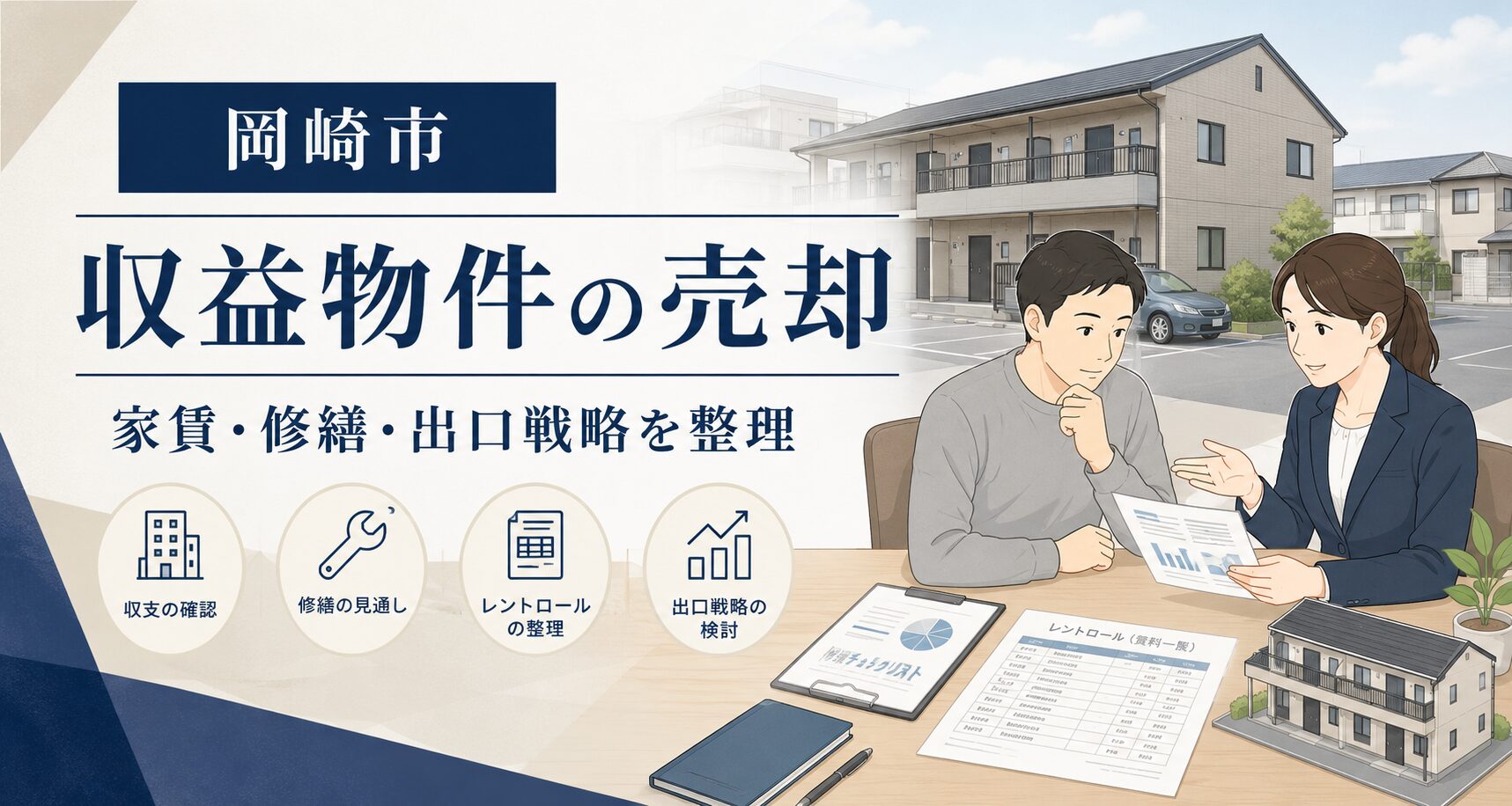 岡崎市で収益物件を売却する前に確認したいポイント｜賃貸中アパート・投資物件の確認事項