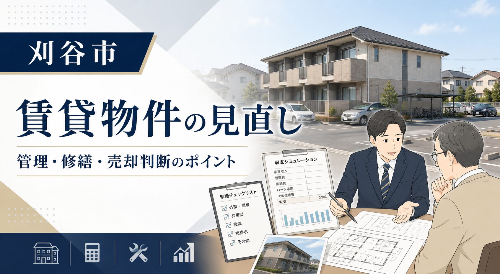 刈谷市で賃貸物件を所有する人が見直したいこと｜管理・修繕・売却判断のポイント